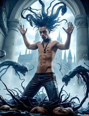 Male magic and myth: dragons, mages, elves, and sorcery. Cinematic UHD art.