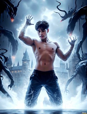Male magic and myth: dragons, mages, elves, and sorcery. Cinematic UHD art.