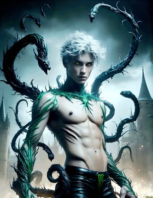 Male magic and myth: dragons, mages, elves, and sorcery. Cinematic UHD art.