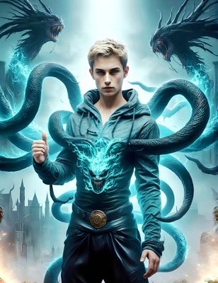 Male magic and myth: dragons, mages, elves, and sorcery. Cinematic UHD art.