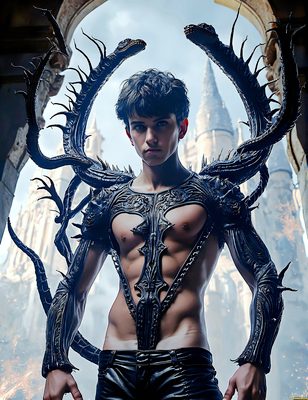 Male magic and myth: dragons, mages, elves, and sorcery. Cinematic UHD art.