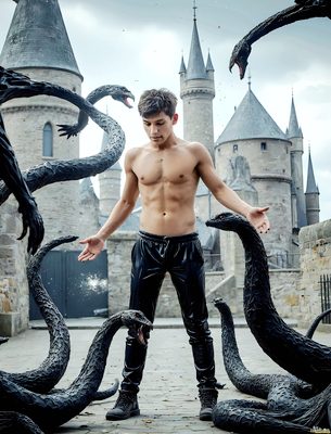 Male magic and myth: dragons, mages, elves, and sorcery. Cinematic UHD art.