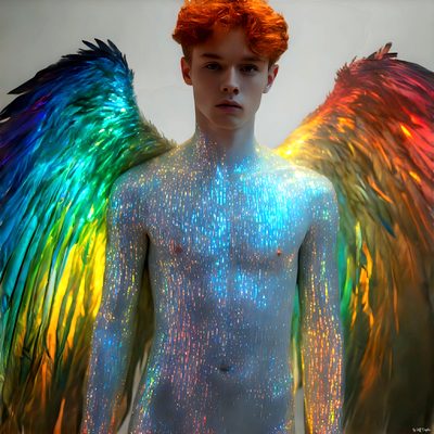 Color, love, and celebration in male pride art. Cinematic UHD.