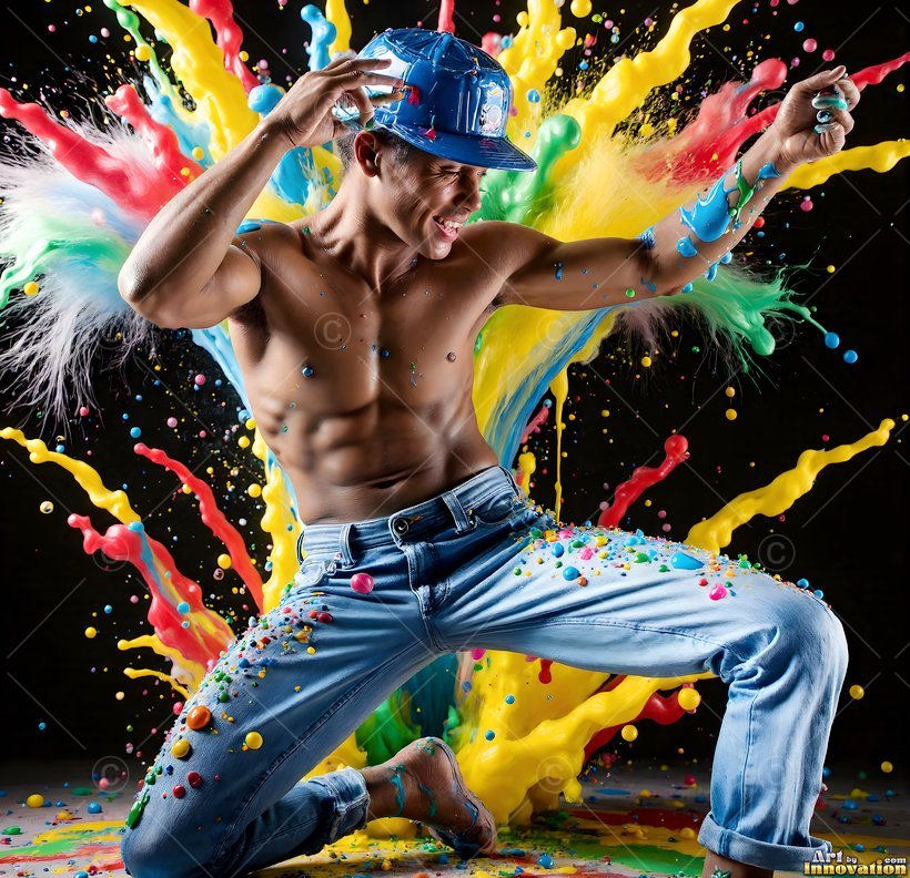 Body Paint Splat Fun