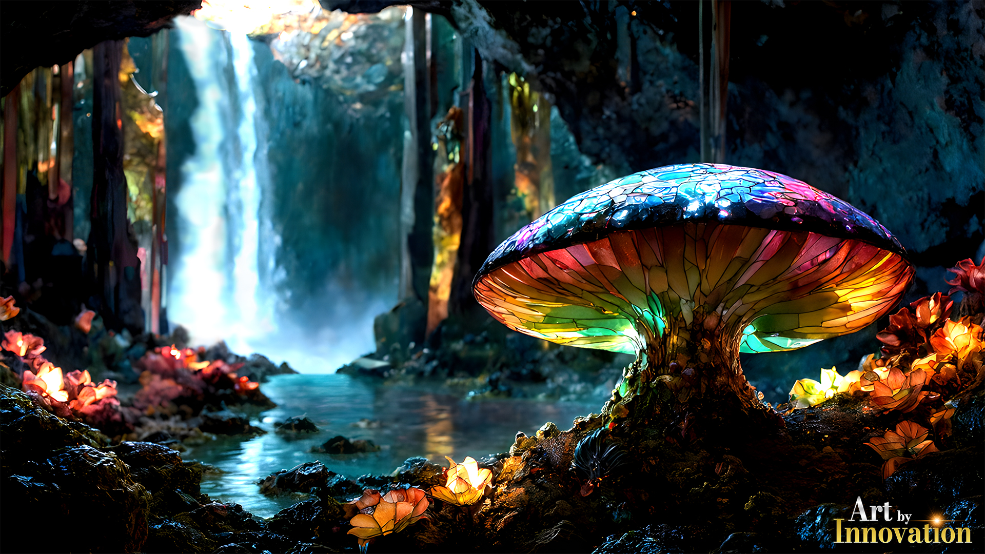 Amazing Alien Worlds made of Stained Glass - Fantasy Art Photographs, by Art by Innovation.