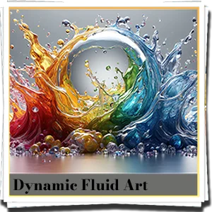 Dynamic Liquid Fluid Art
