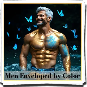 Men Enveloped by Color