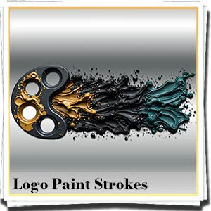 Logo Paint Strokes Design