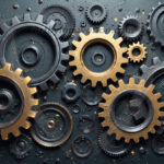 Amazing Digital Graphics Art Collection - Colorful Gears Artistic Graphic Textures Designs