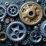 Amazing Digital Graphics Art Collection - Colorful Gears Artistic Graphic Textures Designs