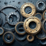 Amazing Digital Graphics Art Collection - Colorful Gears Artistic Graphic Textures Designs
