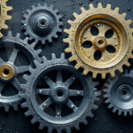 Amazing Digital Graphics Art Collection - Colorful Gears Artistic Graphic Textures Designs