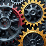 Amazing Digital Graphics Art Collection - Colorful Gears Artistic Graphic Textures Designs