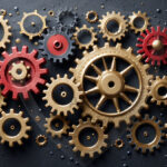 Amazing Digital Graphics Art Collection - Colorful Gears Artistic Graphic Textures Designs