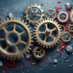 Amazing Digital Graphics Art Collection - Colorful Gears Artistic Graphic Textures Designs