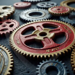 Amazing Digital Graphics Art Collection - Colorful Gears Artistic Graphic Textures Designs