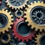 Amazing Digital Graphics Art Collection - Colorful Gears Artistic Graphic Textures Designs