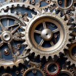 Amazing Digital Graphics Art Collection - Colorful Gears Artistic Graphic Textures Designs