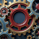 Amazing Digital Graphics Art Collection - Colorful Gears Artistic Graphic Textures Designs