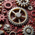 Amazing Digital Graphics Art Collection - Colorful Gears Artistic Graphic Textures Designs