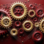 Amazing Digital Graphics Art Collection - Colorful Gears Artistic Graphic Textures Designs