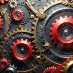 Amazing Digital Graphics Art Collection - Colorful Gears Artistic Graphic Textures Designs