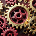 Amazing Digital Graphics Art Collection - Colorful Gears Artistic Graphic Textures Designs