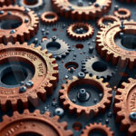 Amazing Digital Graphics Art Collection - Colorful Gears Artistic Graphic Textures Designs