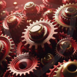 Amazing Digital Graphics Art Collection - Colorful Gears Artistic Graphic Textures Designs