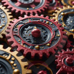 Amazing Digital Graphics Art Collection - Colorful Gears Artistic Graphic Textures Designs