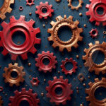 Amazing Digital Graphics Art Collection - Colorful Gears Artistic Graphic Textures Designs