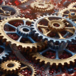Amazing Digital Graphics Art Collection - Colorful Gears Artistic Graphic Textures Designs