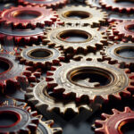 Amazing Digital Graphics Art Collection - Colorful Gears Artistic Graphic Textures Designs