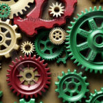 Amazing Digital Graphics Art Collection - Colorful Gears Artistic Graphic Textures Designs