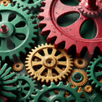 Amazing Digital Graphics Art Collection - Colorful Gears Artistic Graphic Textures Designs