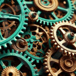 Amazing Digital Graphics Art Collection - Colorful Gears Artistic Graphic Textures Designs