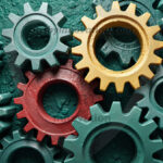 Amazing Digital Graphics Art Collection - Colorful Gears Artistic Graphic Textures Designs