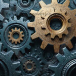 Amazing Graphics Art Collection: Modern Metallic Gears - HD Desktop Wallpaper & Backgrounds.