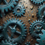 Amazing Graphics Art Collection: Modern Metallic Gears - HD Desktop Wallpaper & Backgrounds.