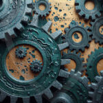 Amazing Graphics Art Collection: Modern Metallic Gears - HD Desktop Wallpaper & Backgrounds.