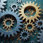 Amazing Graphics Art Collection: Modern Metallic Gears - HD Desktop Wallpaper & Backgrounds.