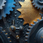 Amazing Graphics Art Collection: Modern Metallic Gears - HD Desktop Wallpaper & Backgrounds.