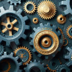 Amazing Graphics Art Collection: Modern Metallic Gears - HD Desktop Wallpaper & Backgrounds.