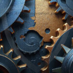 Amazing Graphics Art Collection: Modern Metallic Gears - HD Desktop Wallpaper & Backgrounds.