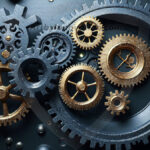 Amazing Graphics Art Collection: Modern Metallic Gears - HD Desktop Wallpaper & Backgrounds.