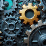 Amazing Graphics Art Collection: Modern Metallic Gears - HD Desktop Wallpaper & Backgrounds.