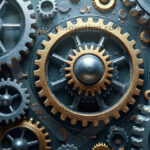 Amazing Graphics Art Collection: Modern Metallic Gears - HD Desktop Wallpaper & Backgrounds.