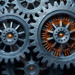 Amazing Graphics Art Collection: Modern Metallic Gears - HD Desktop Wallpaper & Backgrounds.