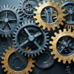Amazing Graphics Art Collection: Modern Metallic Gears - HD Desktop Wallpaper & Backgrounds.