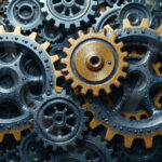Amazing Graphics Art Collection: Modern Metallic Gears - HD Desktop Wallpaper & Backgrounds.